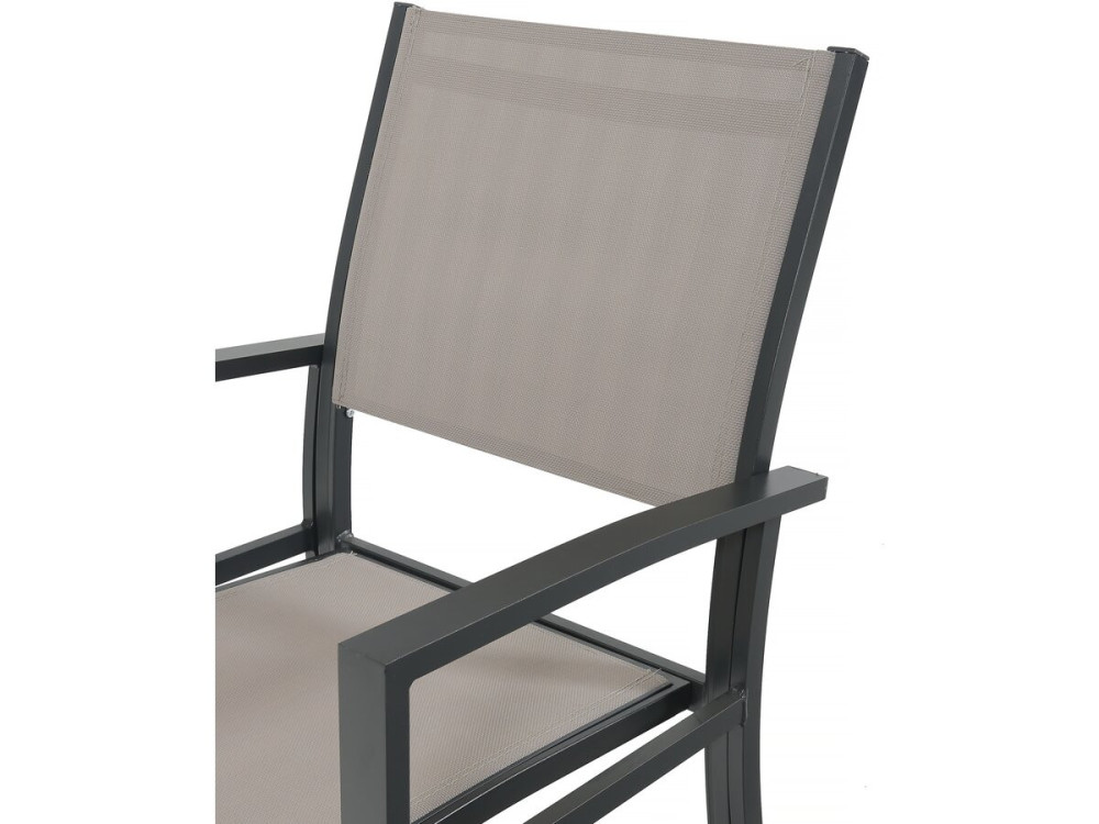 Ausziehbare Gartenmöbel zum Essen "Lagos" - 200/320 x 105 x 76 cm - Taupe - 10 Plätze