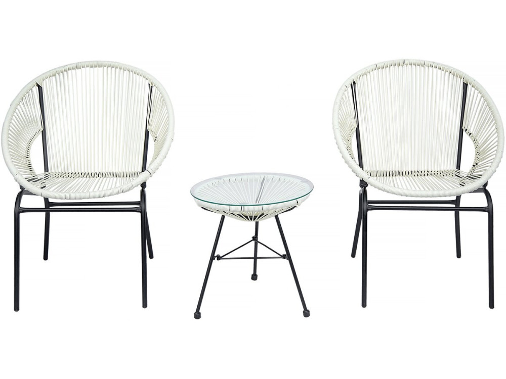 Acapulco Gartenmöbel-Set  "Poli" - 2 Sitze - Weiß