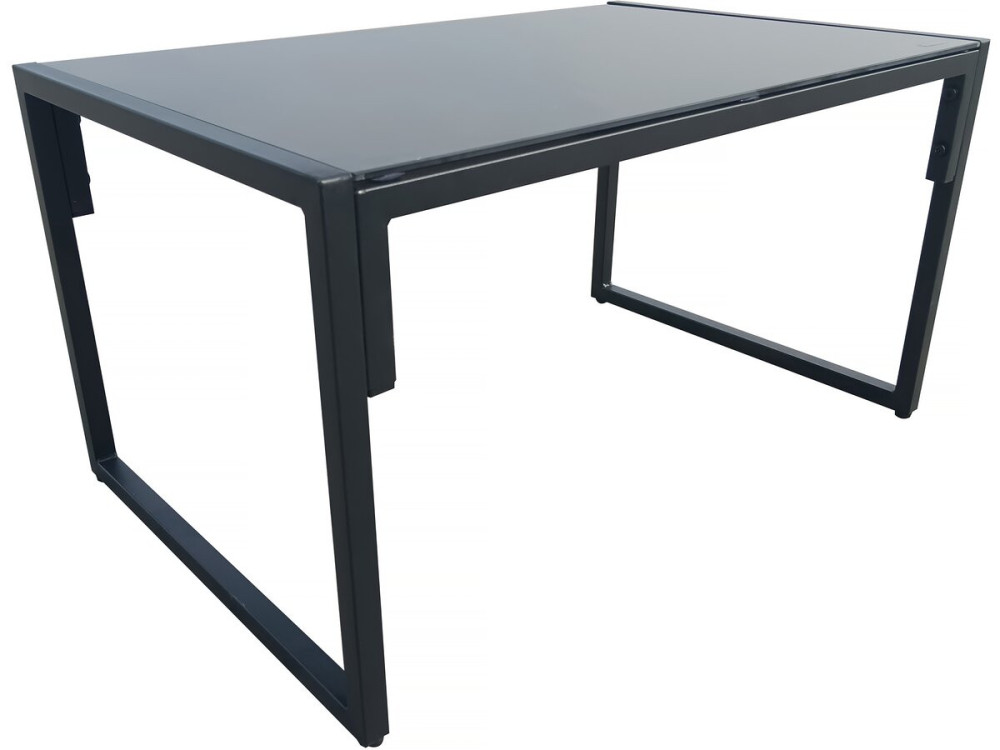 Gartenlounge "Jules" - 4 Personen - Grau/Schwarz