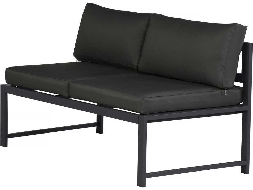 Gartenmöbelset aus Metall "Etna" - 6 Sitzplätze - Grau