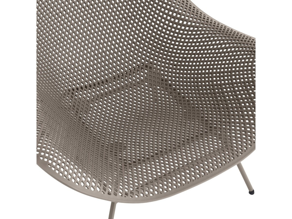 2er-Set Gartensessel mit Couchtisch "Soléna" - Taupe