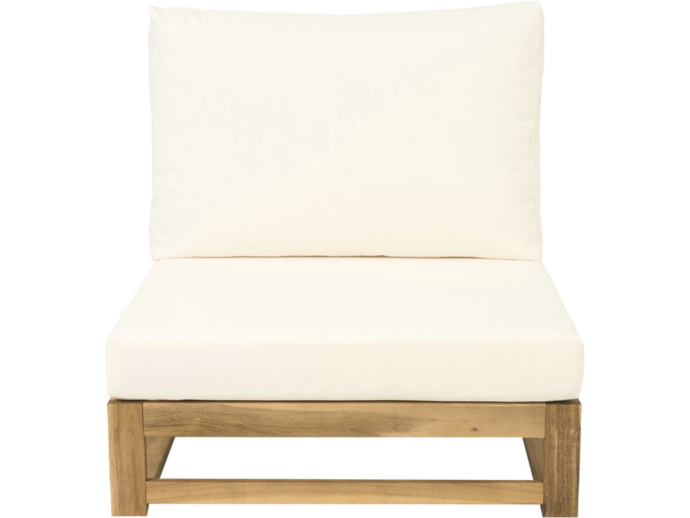 Gartenmöbel aus Holz, modular mit Kissen "Bellingham" - 5 Plätze - Beige