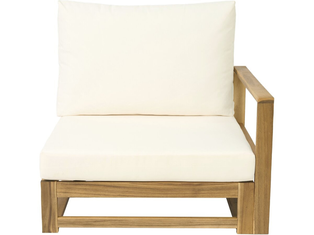 Gartenmöbel aus Holz, modular mit Kissen "Bellingham" - 5 Plätze - Beige