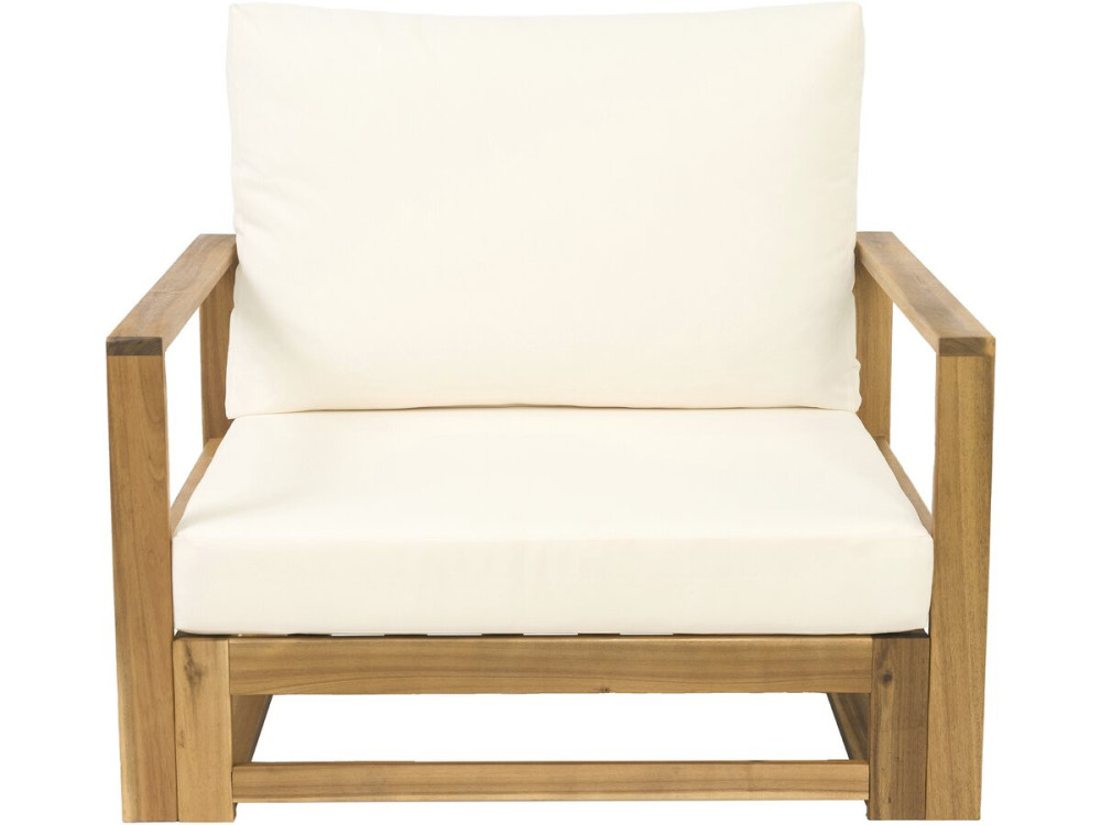Gartenmöbel aus Holz, modular mit Kissen "Bellingham" - 5 Plätze - Beige