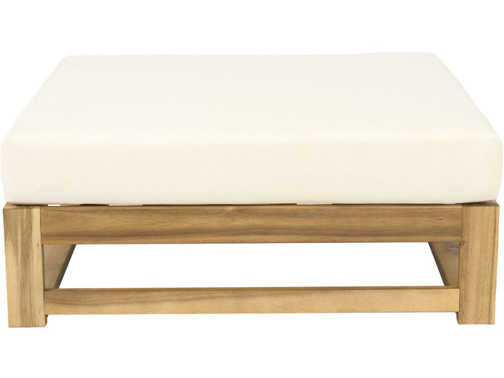 Gartenmöbel aus Holz, modular mit Kissen "Bellingham" - 5 Plätze - Beige