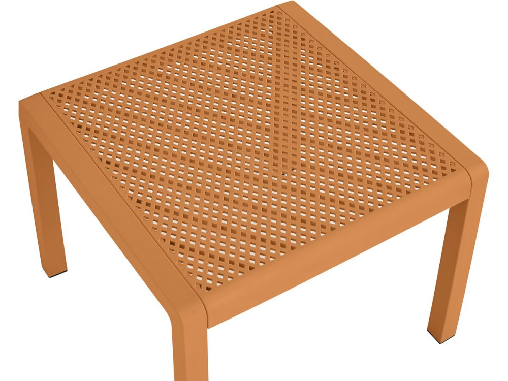 Gartenmöbel aus Metall und Kunststoff "Céora" - 4 Sitzplätze - Orange