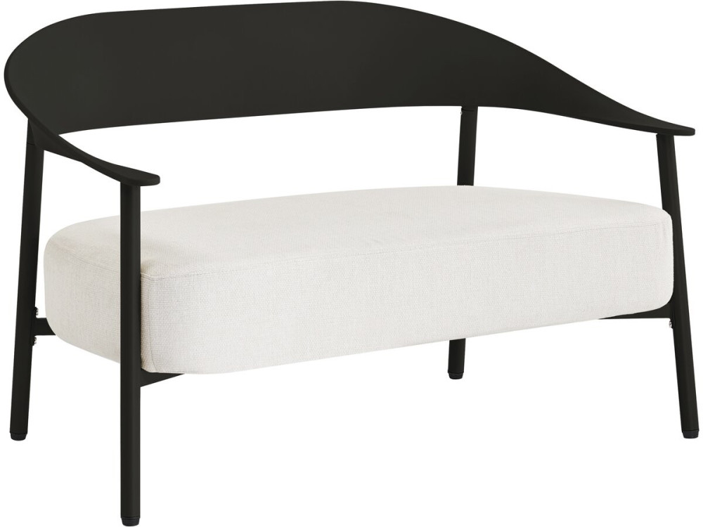 Gartenmöbel aus Metall und Kunststoff "Céora" - 4 Sitzplätze - Schwarz