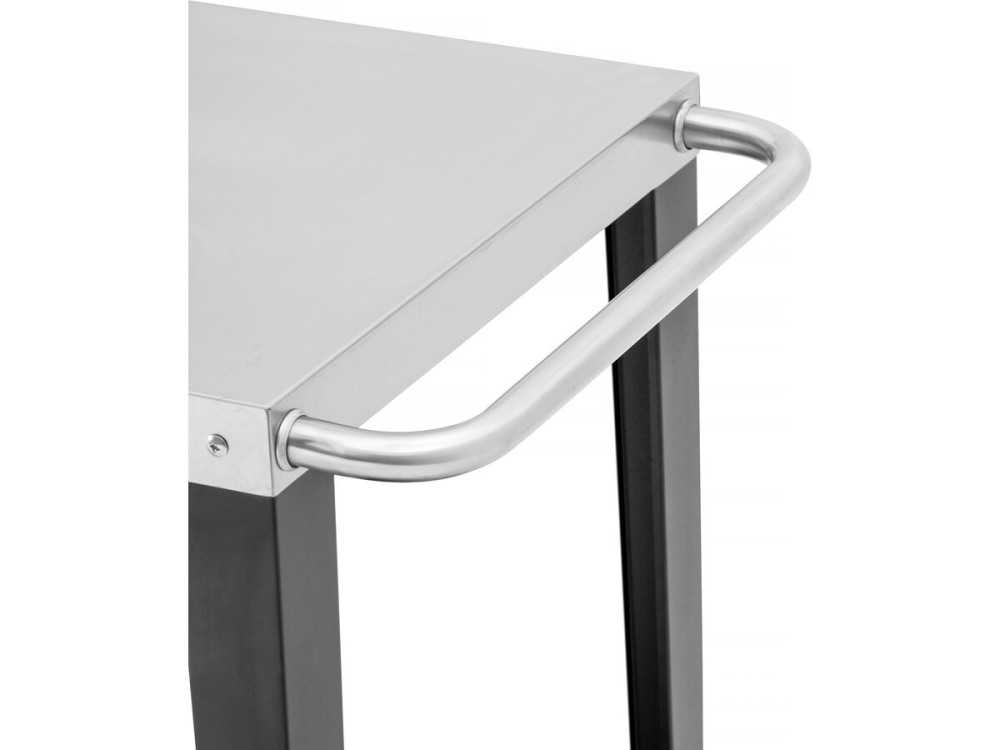 Grill-Beistellwagen "Gelia" 117 x 59 cm - Edelstahl - Schwarz