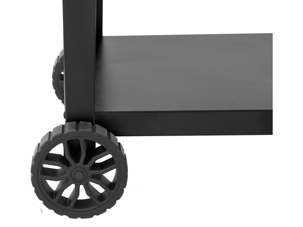 Grill-Beistellwagen "Gelia" 117 x 59 cm - Edelstahl - Schwarz