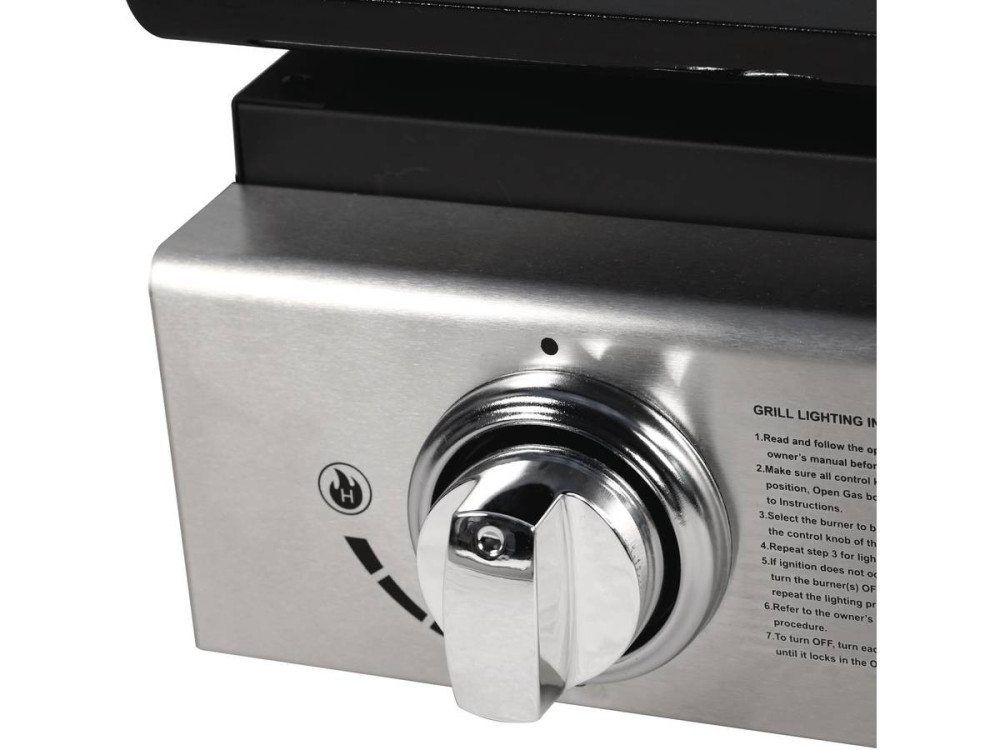 Plancha "Presto 3" - 3 Brenner - 7,5 kW - Grau