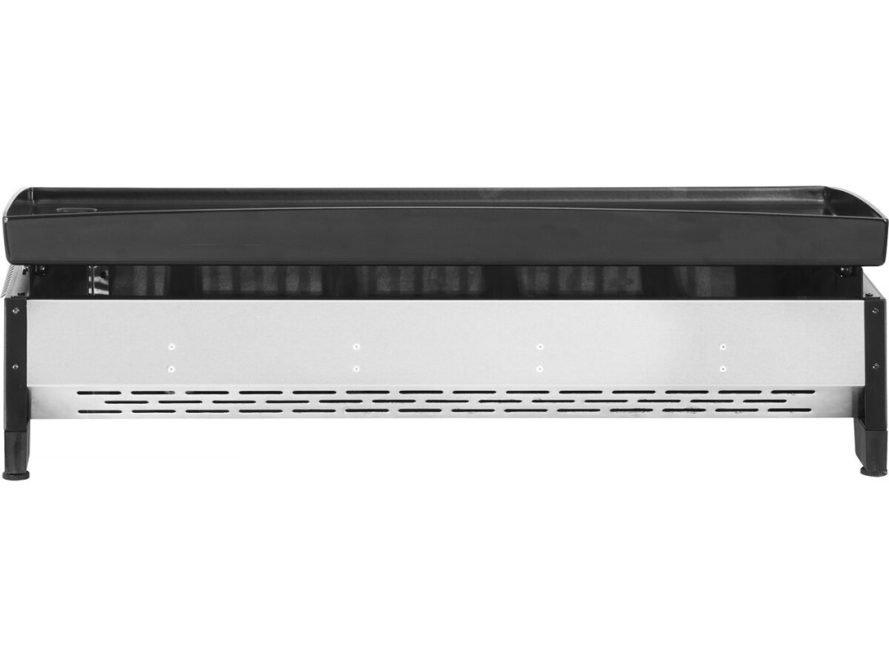 Plancha mit 4 Gasbrennern "Jolly" - 10 kW - Grau