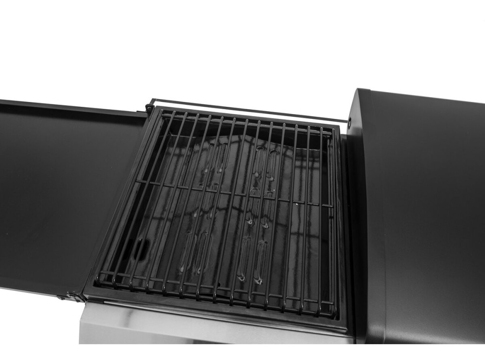 Gas-Plancha mit Deckel "Rasio" - 7,5 kW - 3 Brenner - Schwarz