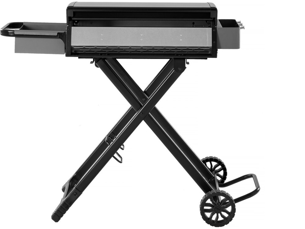 Gasplancha mit faltbarem und tragbarem Wagen "Firo" - 7,5 kw - Schwarz