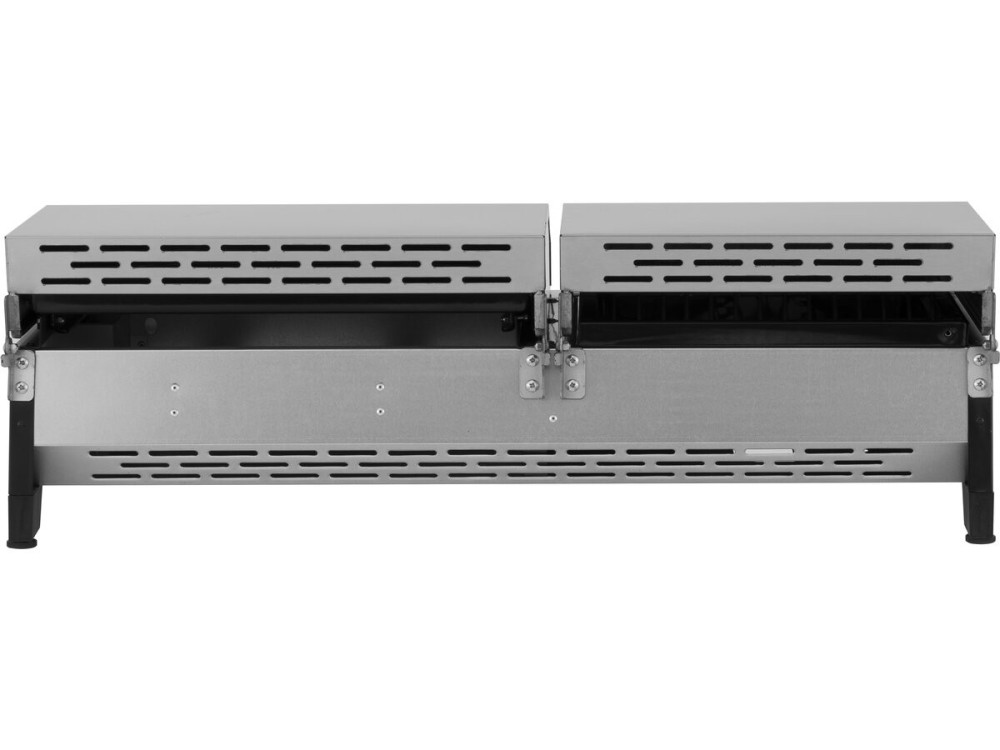 Plancha Gasgrill mit Rost und Plancha "Flamo" - 3 Brenner - Grau