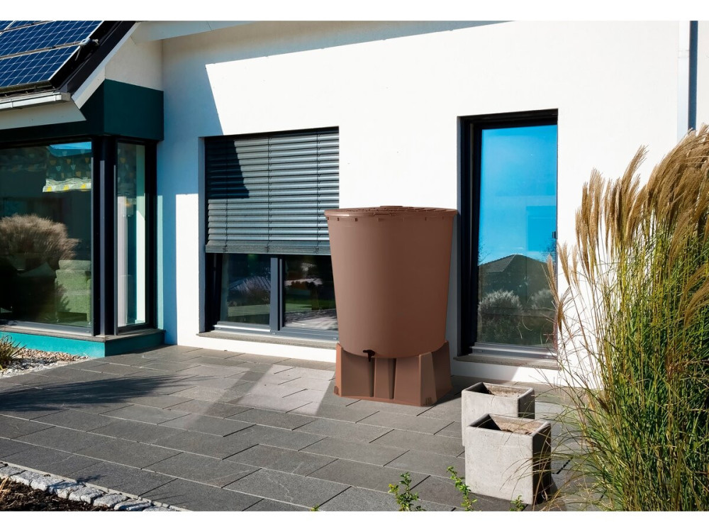 Sockel für Regenwassersammler 500 l - 75 x 60 x 30 cm - Taupe