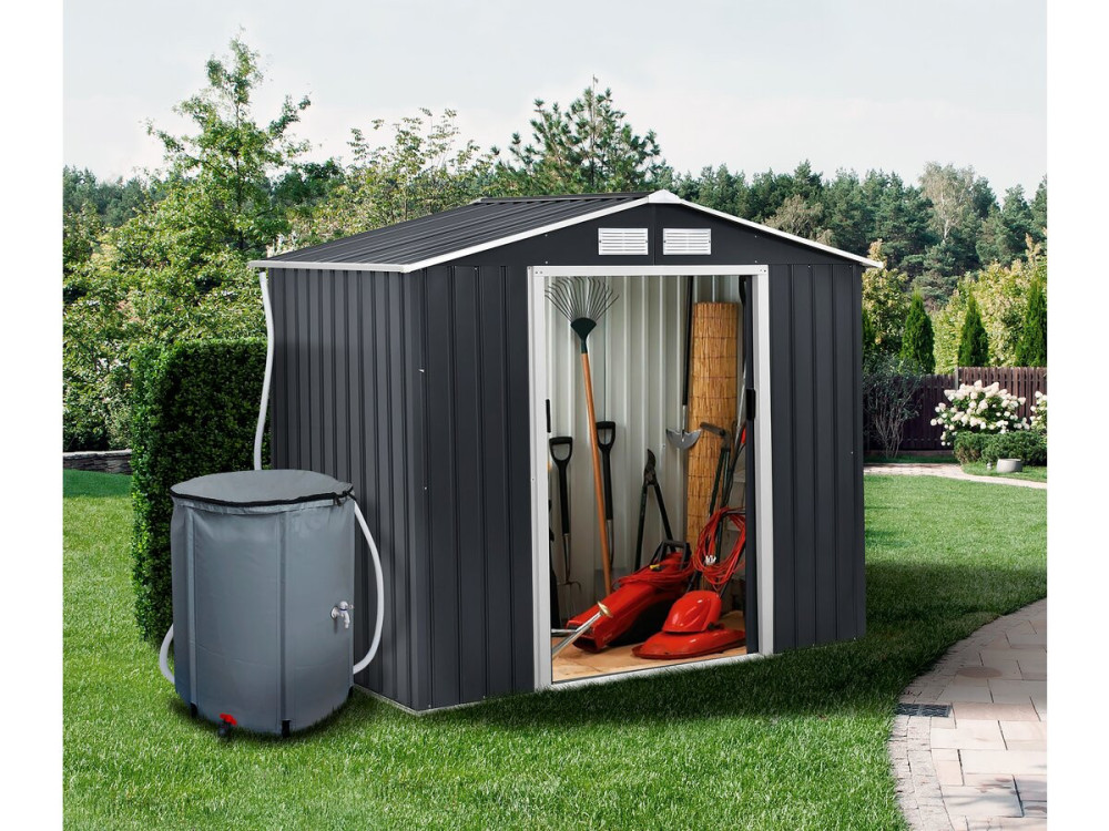 Regenwassersammler aus weichem PVC 250 l - Grau