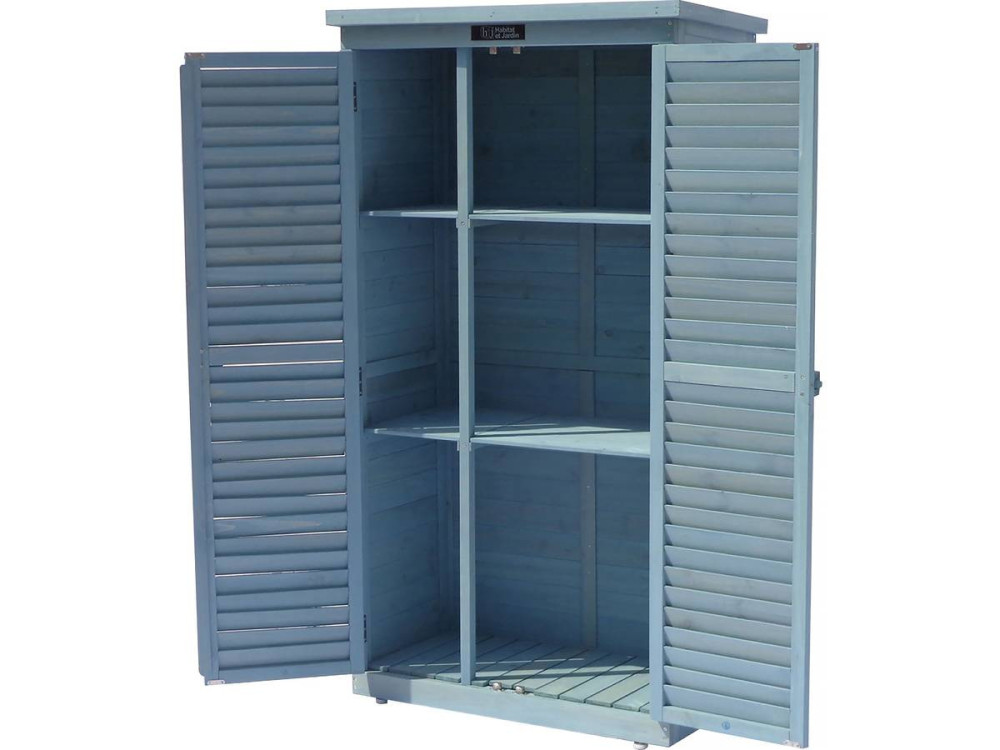 Gartenschrank "Space" - 87 x 46,5 x 160 cm - Himmelblau
