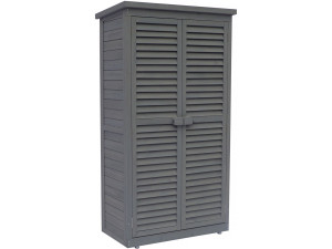 Gartenschrank "Space" - 87 x 46,5 x 160 cm - Anthrazit