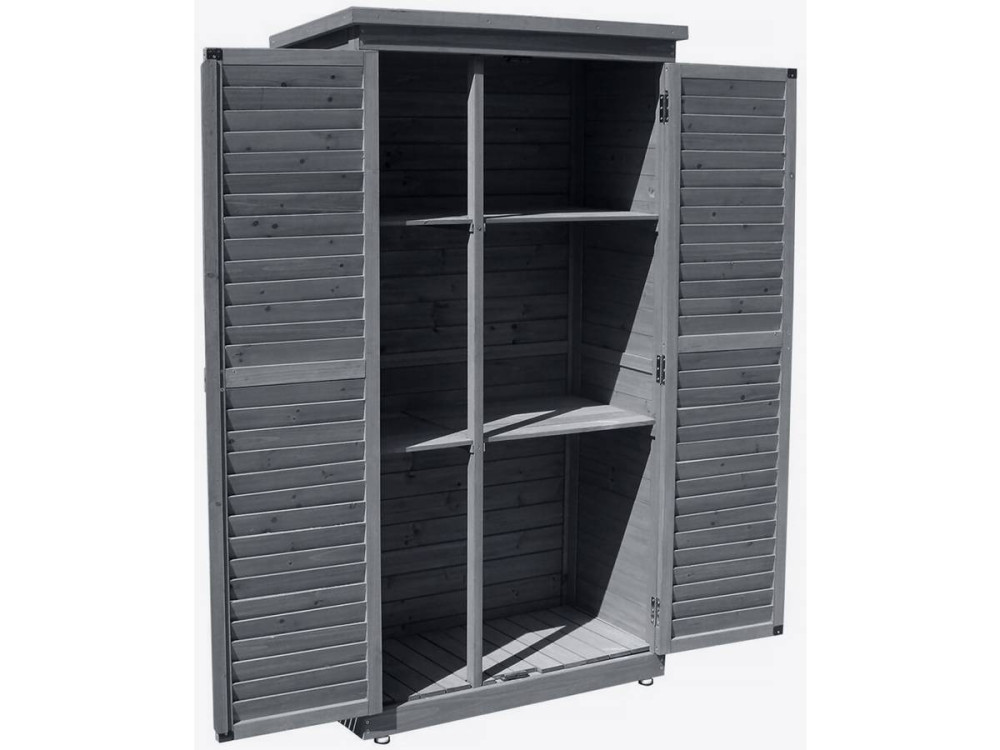 Gartenschrank "Space" - 87 x 46,5 x 160 cm - Anthrazit