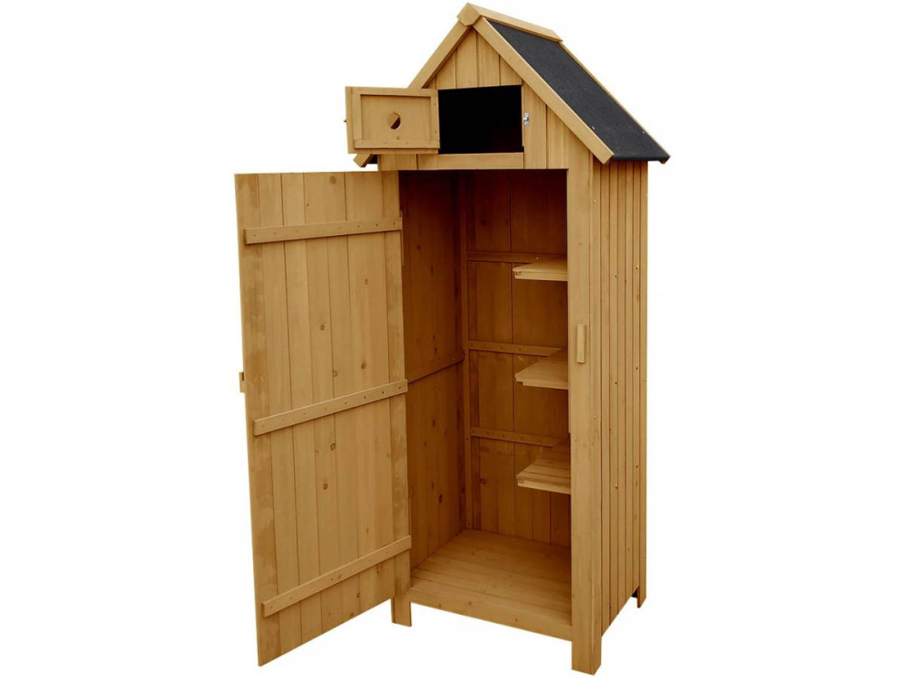 Gartenschrank "Cabanon"  - 77 x 54,5 x 179 cm - Braun