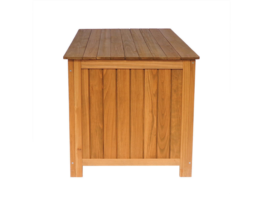Gartenbox aus Holz "Macao" - 130 x 64 x 60 cm - Braun