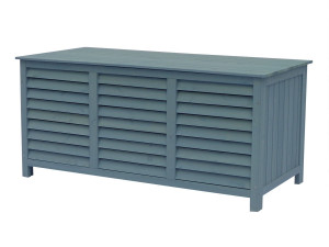 Gartenbox aus Holz "Macao" - 130 x 64 x 60 cm - Himmelblau