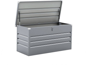 Gartenbox aus Metall "Store" - 480 l - Silberfarben