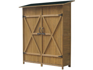 Gartenschrank "Espacio"- 140 x 49 x 162 cm - Braun