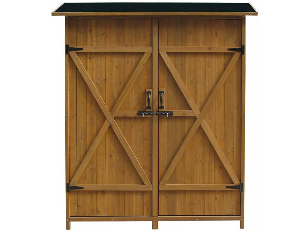 Gartenschrank "Espacio"- 140 x 49 x 162 cm - Braun