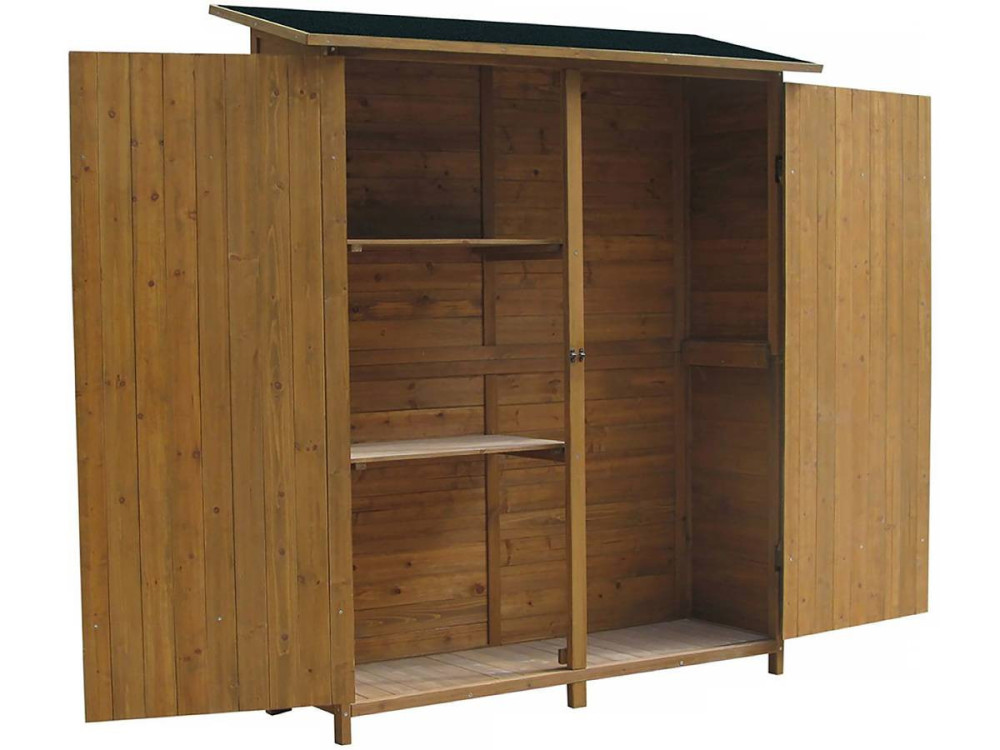 Gartenschrank "Espacio"- 140 x 49 x 162 cm - Braun