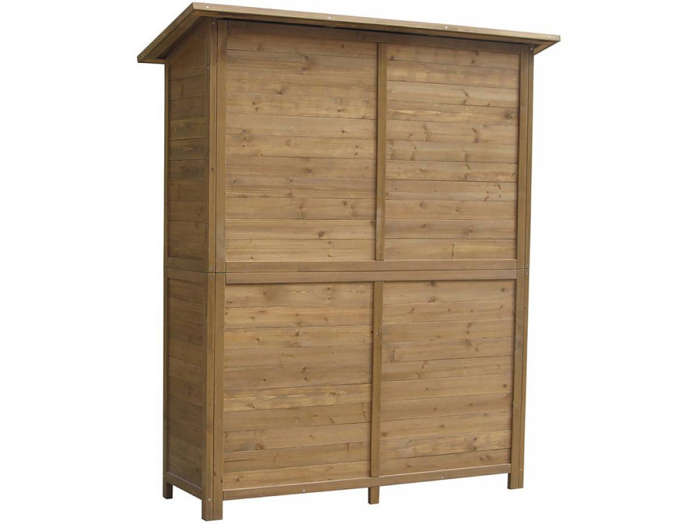Gartenschrank "Espacio"- 140 x 49 x 162 cm - Braun