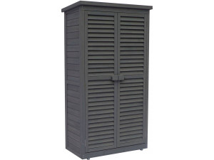 Gartenschrank "Space" - 87 x 46,5 x 160 cm - Anthrazit