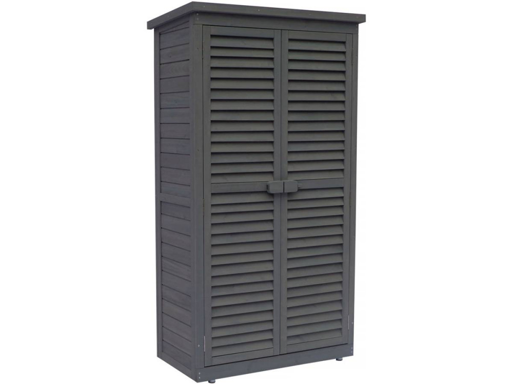 Gartenschrank "Space" - 87 x 46,5 x 160 cm - Anthrazit