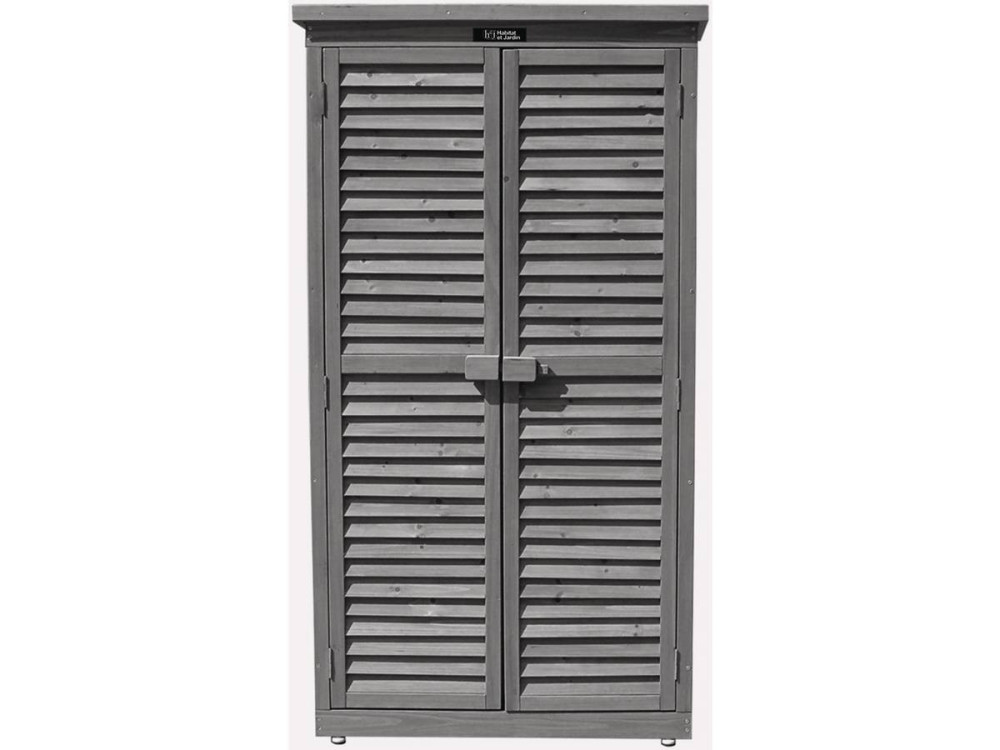Gartenschrank "Space" - 87 x 46,5 x 160 cm - Anthrazit