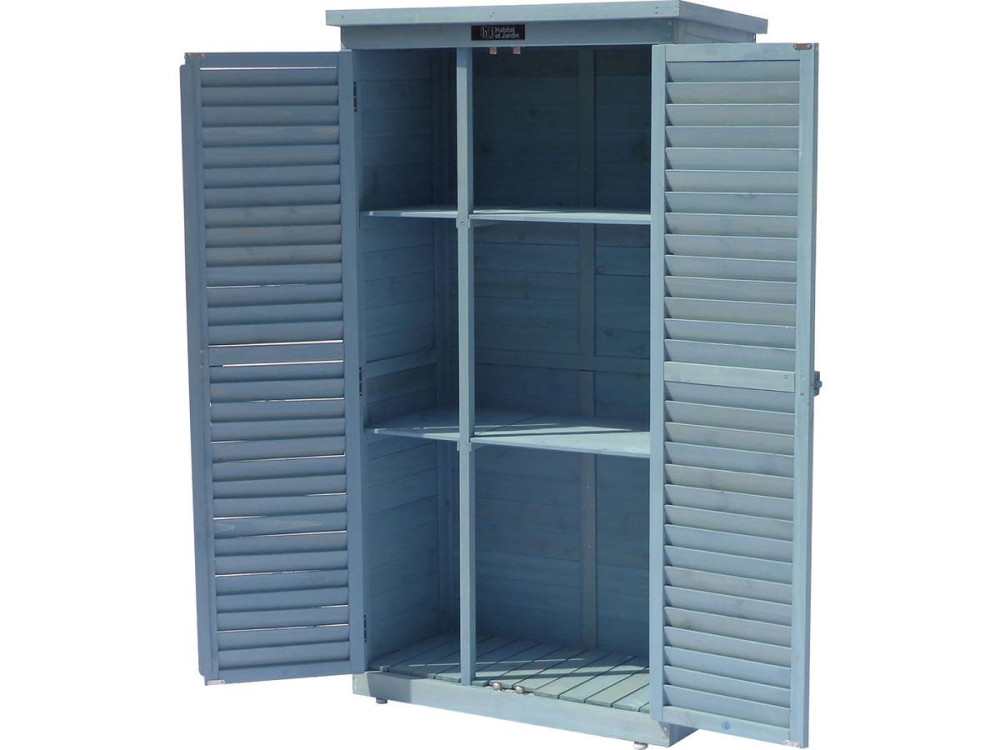 Gartenschrank "Space" - 87 x 46,5 x 160 cm - Himmelblau