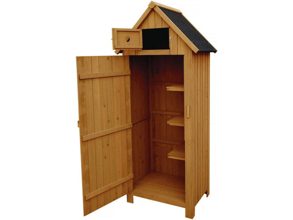 Gartenschrank "Cabanon"  - 77 x 54,5 x 179 cm - Braun