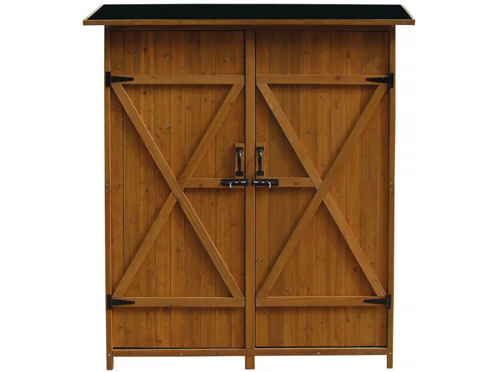 Gartenschrank "Espacio" - 140 x 49 x 162 cm - Braun