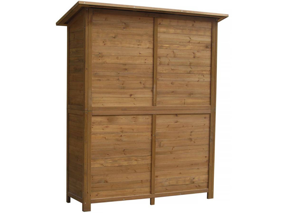 Gartenschrank "Espacio" - 140 x 49 x 162 cm - Braun