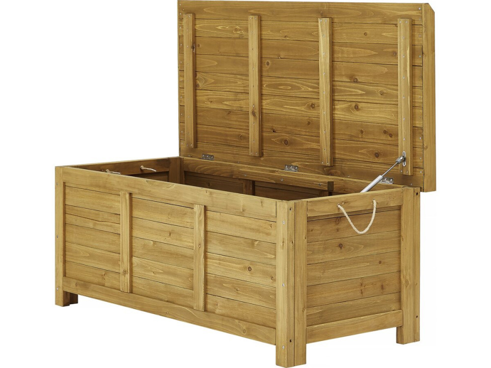 Gartenbox aus Holz "Gana" - 125 x 60 x 54 cm - Braun