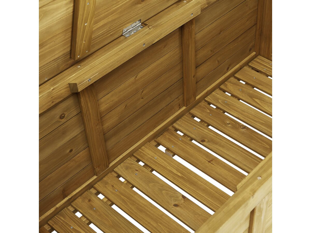 Gartenbox aus Holz "Gana" - 125 x 60 x 54 cm - Braun
