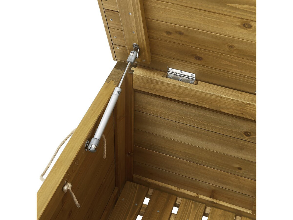 Gartenbox aus Holz "Gana" - 125 x 60 x 54 cm - Braun