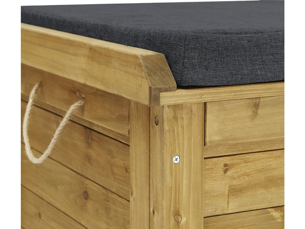 Gartenbox aus Holz "Gana" - 125 x 60 x 54 cm - Braun