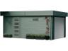 Garage "Modern" - 19.26 m² - 3.58 x 5.38 x 2.56 m - 40 mm - Motorisierte Tür