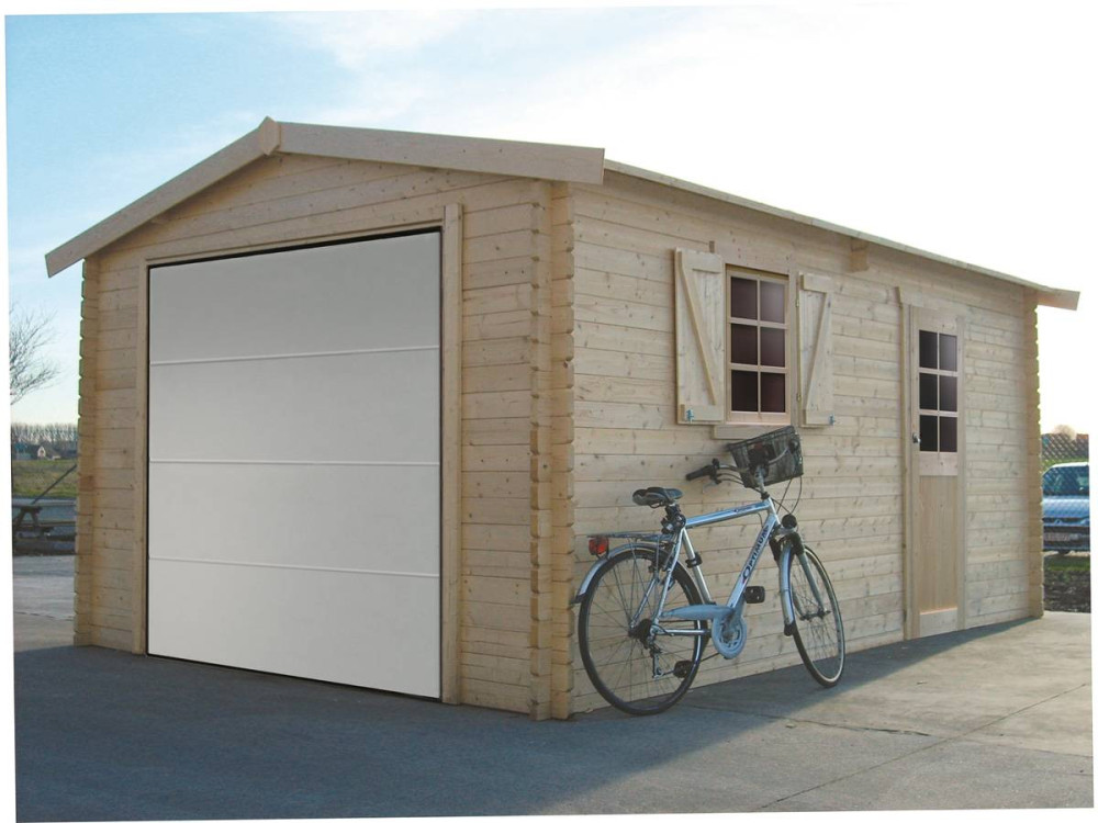 Holzgarage - 19.26 m² - 2.58 x 5.38 x 2.53 m - 40 mm