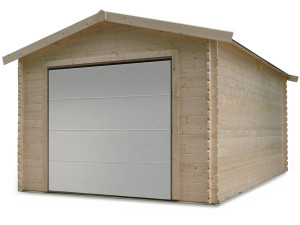 Holzgarage "Traditional" - 18.19 m² - 3.58 x 5.08 x 2.82 m - 28 mm