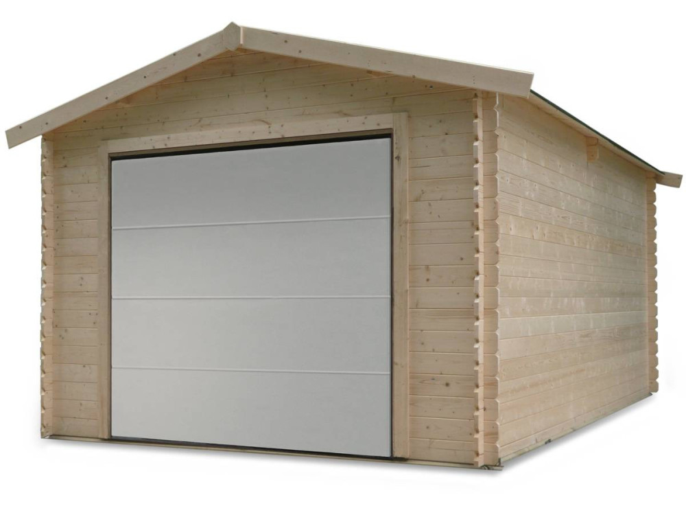 Holzgarage "Traditional" - 18.19 m² - 3.58 x 5.08 x 2.82 m - 28 mm