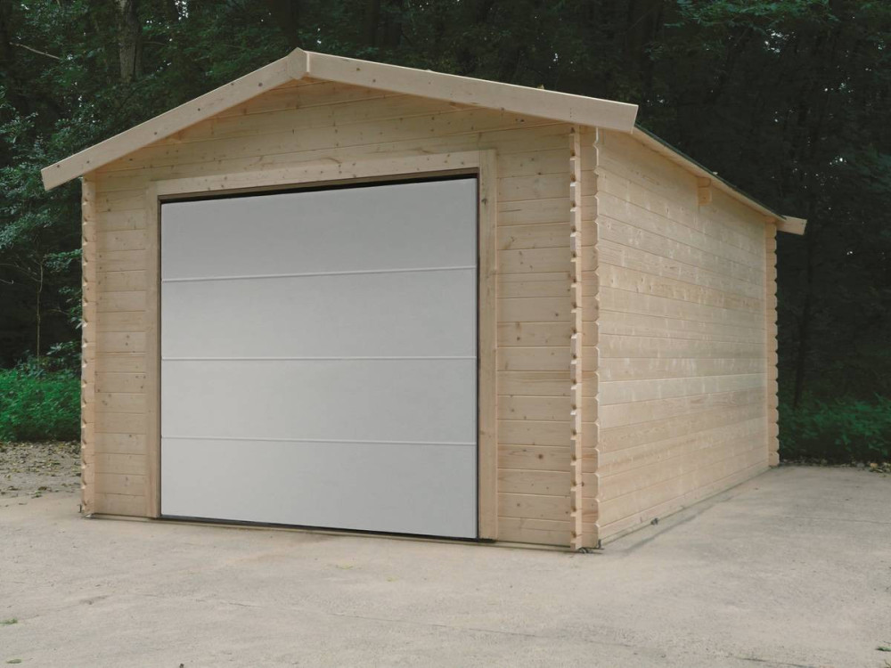 Holzgarage "Traditional" - 18.19 m² - 3.58 x 5.08 x 2.82 m - 28 mm