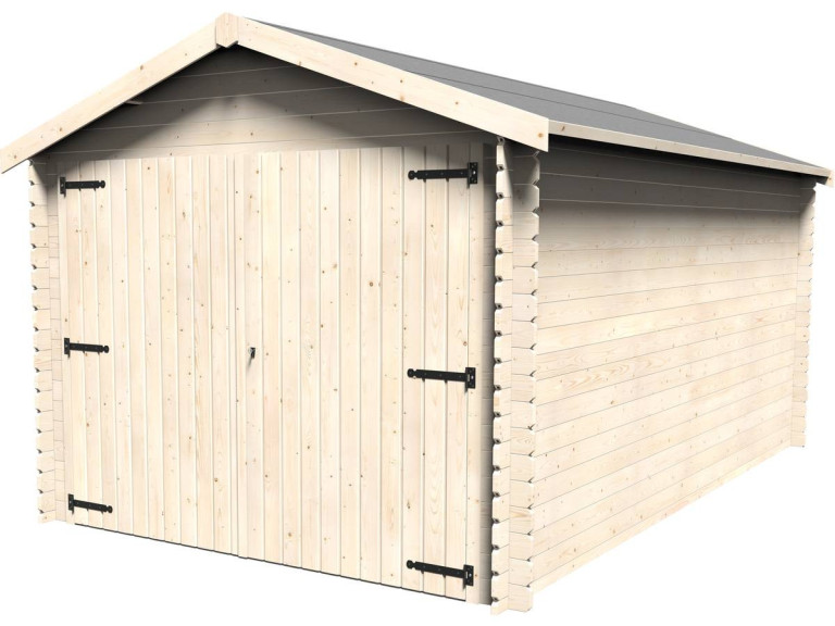 Holzgarage "Gamache" - 14.24 m² - 2.98 x 4.78 x 2.56 m - 28 mm