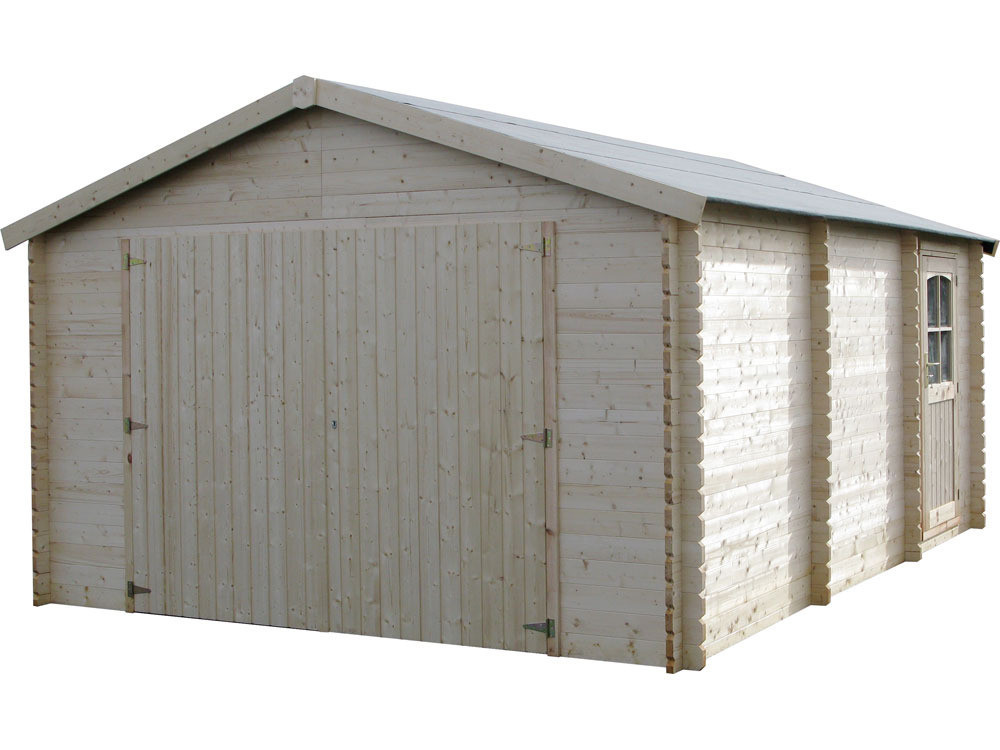 Holzgarage - Garodeal - 20 M² - 5.19 x 3.86 x 2.66 M - 34 mm