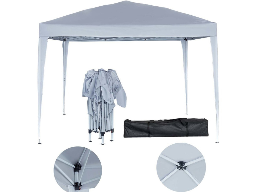 Faltbarer Gartenpavillon "Svetlana 4" - 12 m² - 3 x 4 m - Weiß